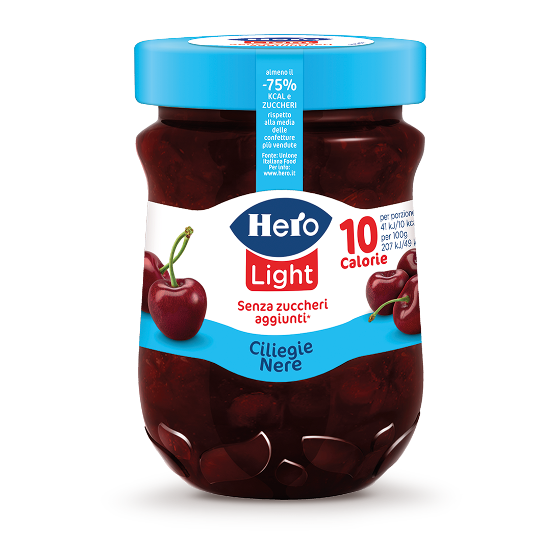 Confettura Hero Light Ciliegie Nere
