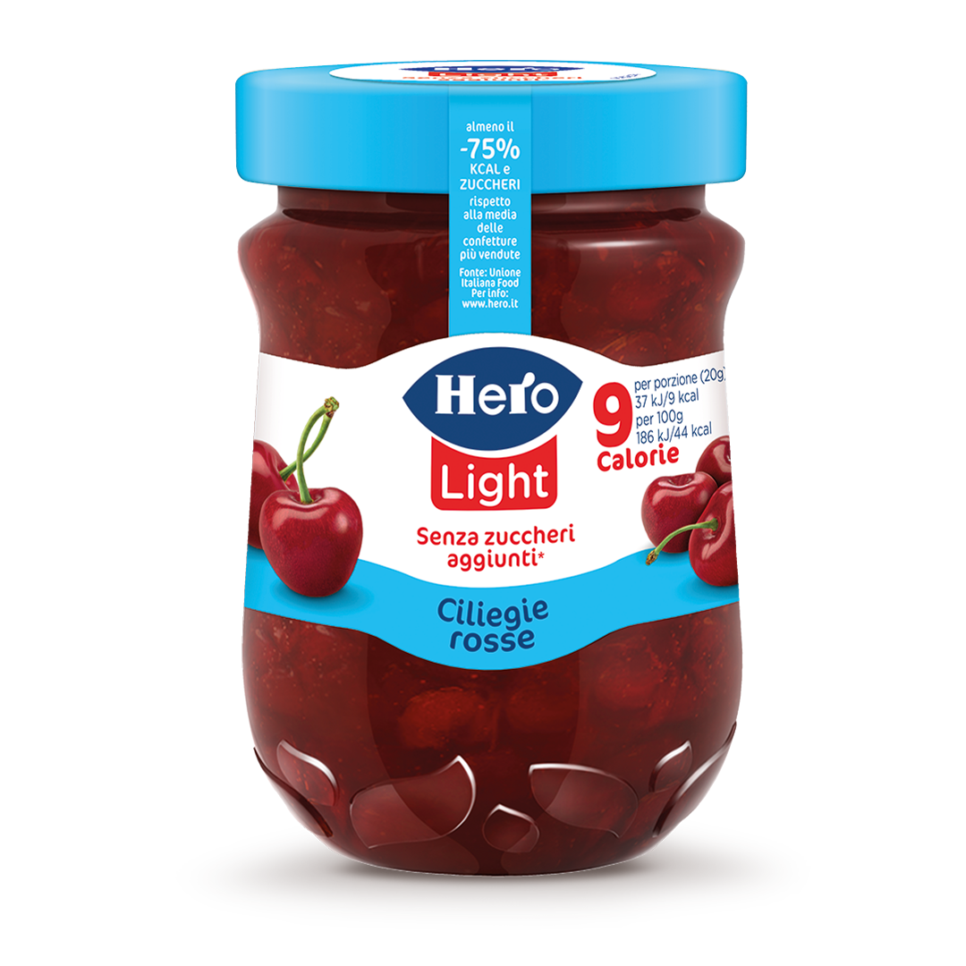 Confettura Hero Light Ciliegie Rosse