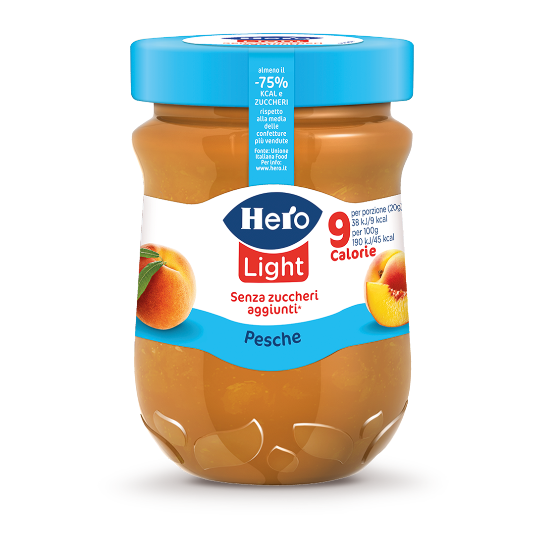 Confettura Hero Light Pesche